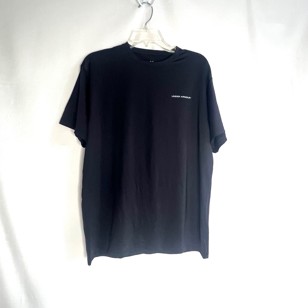 Under Armour‎ Mens Black Performance T-Shirt L Breathable Loose Activewear